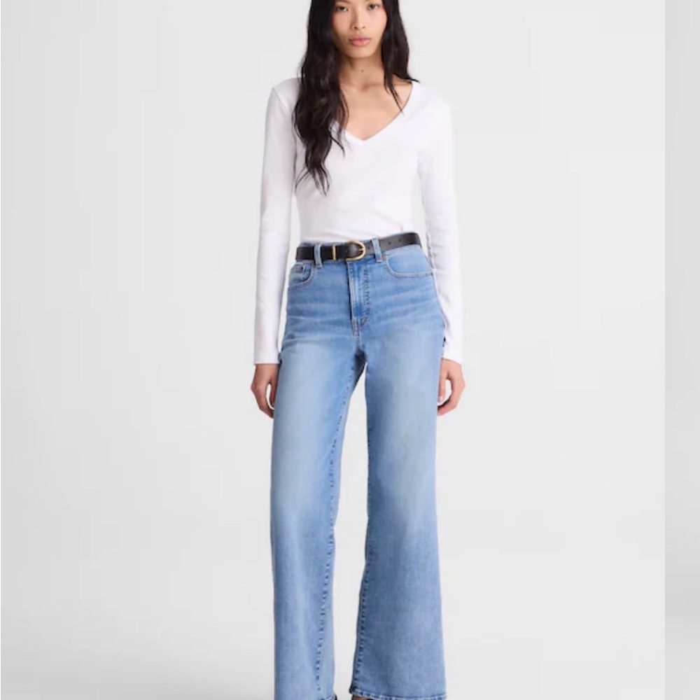 Madewell Light Blue Super Wide Jeans
